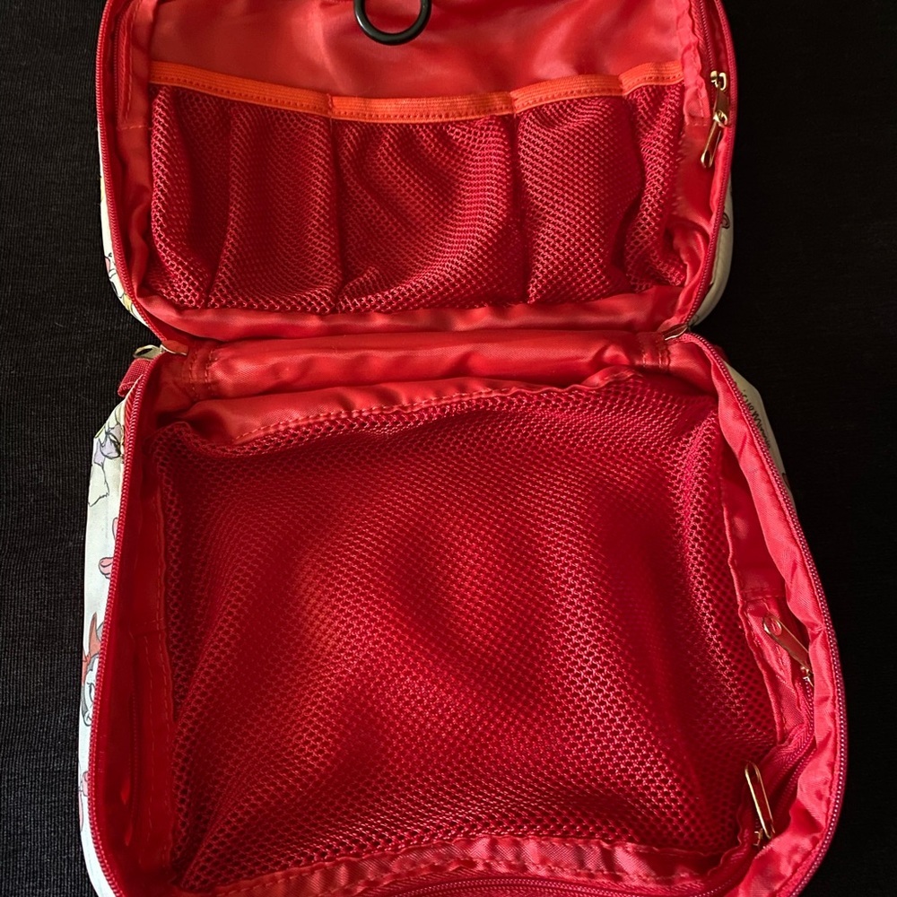 Disney Daisy Duck Minnie Mouse Quilted Makeup Cosmetic Travel Bag New - Picture 2 of 3